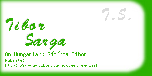 tibor sarga business card